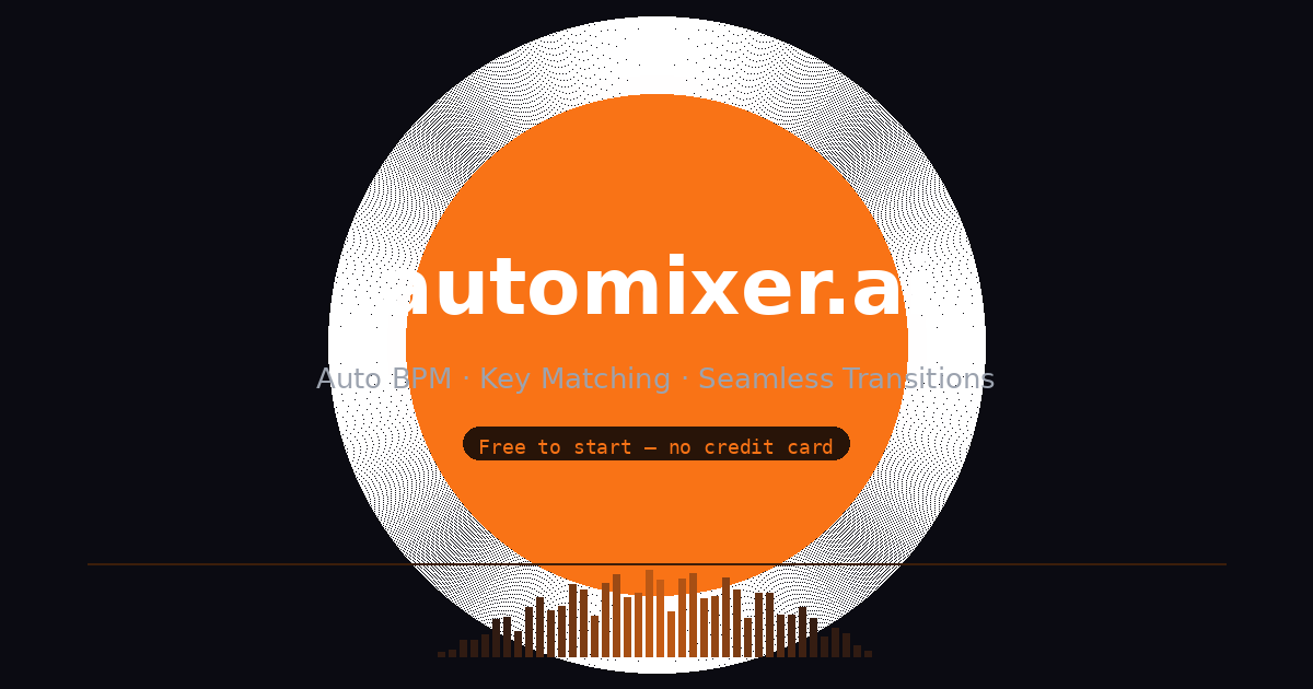 automixer.ai — AI DJ Mix Software | Auto BPM & Key Matching